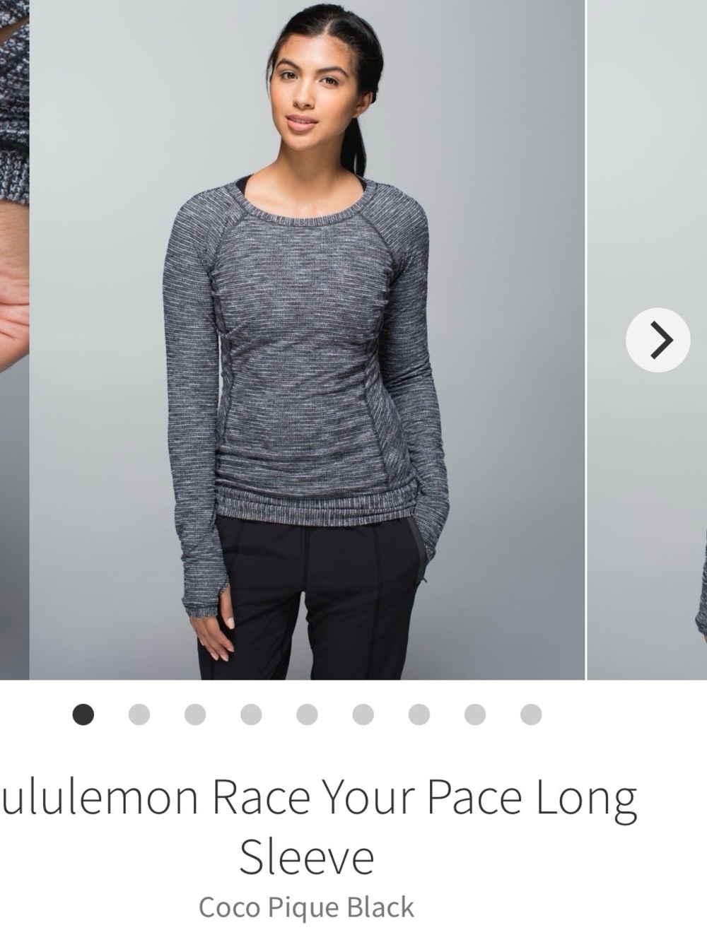 Lululemon Race Your Pace Long Sleeve women’s running top